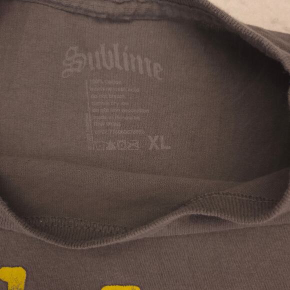 Sublime Band Short Sleeve Crew Neck Graphic Shirt Mens Size Extra Large XL Gray - Picture 3 of 9